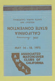 Matchbook Cover - Associated Matchcover Clubs Santa Maria CA 1975 40 Strike
