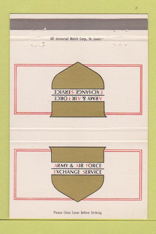 Matchbook Cover - Army Air Force Exchange Service 40 Strike