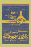 Matchbook Cover - Fort Carson Exchange Colorado military #1 40 Strike