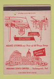Matchbook Cover - Hook's Drug Stores Indianapolis IN 40 Strike