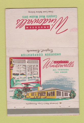 Matchbook Cover - Andersen Windows Bayport MN 40 Strike