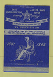 Matchbook Cover - Wilkes Barre Memorial City 1957 Abraham Lincoln WEAR 40 Strike