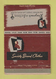 Matchbook Cover - Society Brand Men's Clothes Las Vegas NV WORN 40 Strike