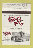 Matchbook Cover - Crab Shanty Seafood Fort Lauderdale FL WEAR 40 Strike