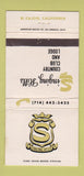 Matchbook Cover - Singing Hills Country Club El Cajon CA WEAR 30 Strike