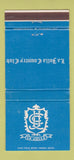 Matchbook Cover - La Jolla Country Club CA 30 Strike