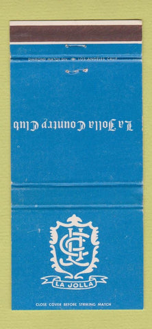 Matchbook Cover - La Jolla Country Club CA 30 Strike