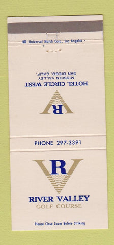 Matchbook Cover - Hotel Circle West San Diego CA River Valley Golf 30 Strike