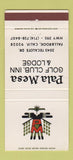 Matchbook Cover - Pala Mesa Golf Club Lodge Fallbrook CA 30 Strike
