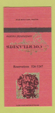 Matchbook Cover - Courtlandts Restaurant Houston TX 30 Strike