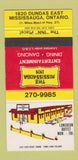 Matchbook Cover - Mississauga Inn ON 30 Strike