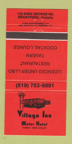 Matchbook Cover - Village Inn Motor Hotel Brantford ON 30 Strike