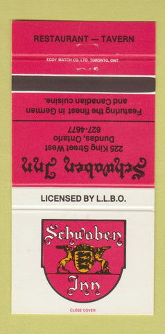 Matchbook Cover - Schwaben Inn Dundas ON 30 Strike