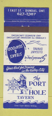Matchbook Cover - Port Hole Tavern Dundas ON 30 Strike