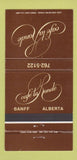 Matchbook Cover - Cafe la Ronde Banff AB 30 Strike