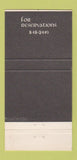 Matchbook Cover - Lamplighter Inn Indianapolis IN 30 Strike
