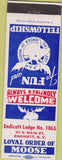 Matchbook Cover - Matchbook Cover Moose Lodge Endicott NY