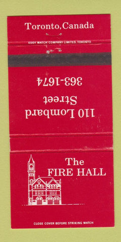 Matchbook Cover - Fire Hall Toronto ON 30 Strike