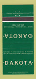 Matchbook Cover - Dakota Restaurant Pittsfield Lenox MA 30 Strike