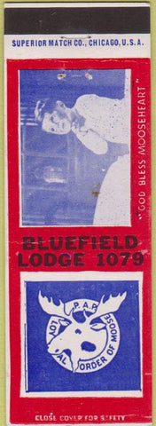 Matchbook Cover - Matchbook Cover Moose Lodge Bluefield VA