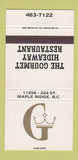 Matchbook Cover - Gourmet Hideaway Maple Ridge BC 30 Strike