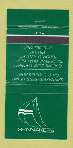 Matchbook Cover - Spinnakers Toronto ON WEAR 30 Strike