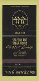 Matchbook Cover - Brass Rail Seafood Steak New York City 30 Strike