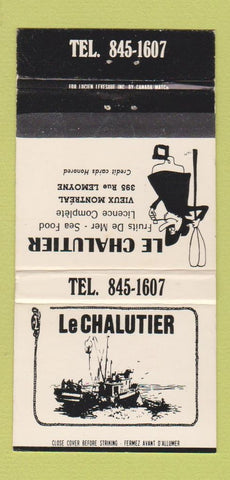 Matchbook Cover - Le Chalutier Restaurant Montreal QC 30 Strike