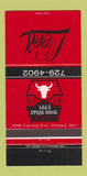 Matchbook Cover - Lee's Steak House Ottawa ON 30 Strike