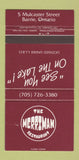 Matchbook Cover - Merriman Restaurant Barrie ON 30 Strike
