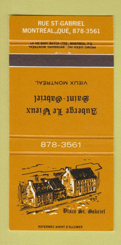 Matchbook Cover - Place St Gabriel Montreal QC 30 Strike