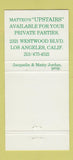 Matchbook Cover - Matteo's Westwood CA Los Angeles 30 Strike