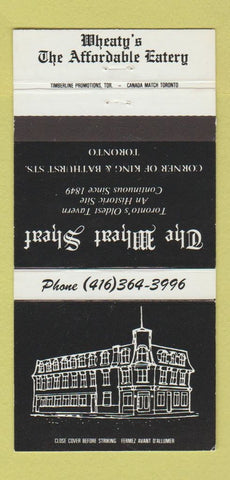 Matchbook Cover - The Wheat Sheaf Toronto ON 30 Strike