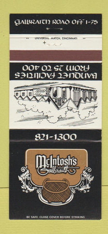 Matchbook Cover - McIntosh's Galbraith  30 Strike