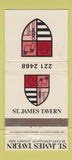 Matchbook Cover - St James Tavern Sydney Australia WORN 30 Strike