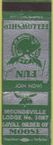 Matchbook Cover - Matchbook Cover Moose Lodge Moundsville WV