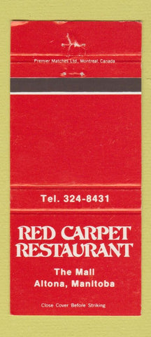 Matchbook Cover - Red Carpet Restaurant Altona MB 30 Strike