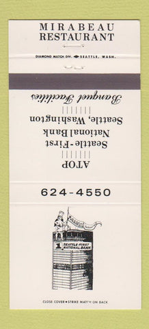 Matchbook Cover - Mirabeau Restaurant Seattle WA 30 Strike