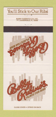 Matchbook Cover - Robby Rubino's Ribs Fort Lauderdale Pompano Beach 30 Strike