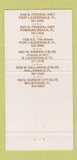 Matchbook Cover - Robby Rubino's Ribs Fort Lauderdale Pompano Beach 30 Strike