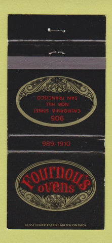 Matchbook Cover - Fournou's Ovens San Francisco CA 30 Strike