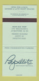 Matchbook Cover - Papillote Restaurant Vancouver BC 30 Strike
