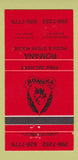 Matchbook Cover - Romana Pizza Steak House Burnaby Mission BC 30 Strike