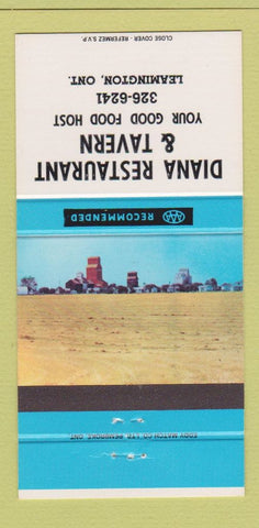 Matchbook Cover - Diana Restaurant Tavern Leamington ON 30 Strike