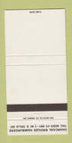 Matchbook Cover - Charcoal Broiled Hamburgers Orillia ON 30 Strike