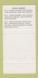 Matchbook Cover - Lee's Kitchen Coquitlam BC 30 Strike
