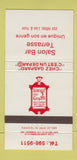 Matchbook Cover - Salon Bar Terrasse QC 30 Strike