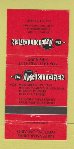 Matchbook Cover - Magic Kitchen Restaurant Weston ON 30 Strike