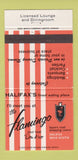 Matchbook Cover - Flamingo Restaurant Halifax NS 30 Strike