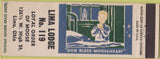 Matchbook Cover - Matchbook Cover Moose Lodge Lima OH